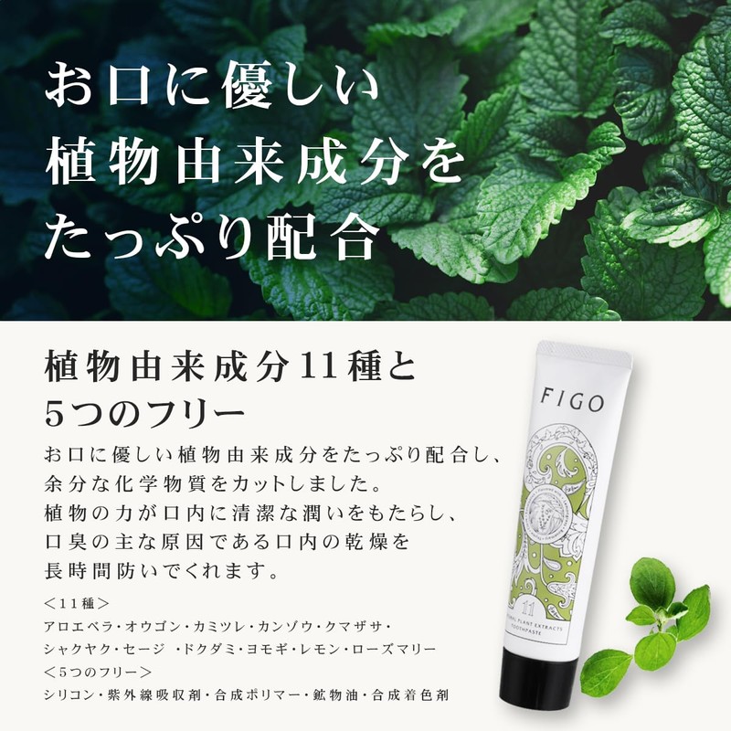 FIGO TOOTHPASTE Toothpaste, 3.0 oz (85 g), Bad Breath Care,