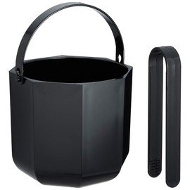 茶谷 Industrial Acrylic Ice Bucket (with tongs) Black 122 – 016 