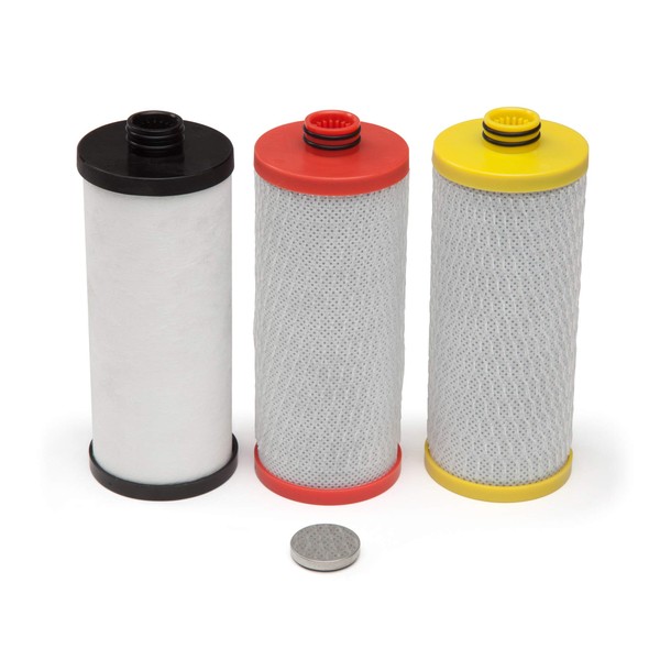 Aquasana Replacement Filter Cartridges for 3-Stage Under Sink Water Filtration System - Filters 99% Of Chlorine - 3 Count - AQ-5300R