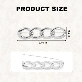 Bnapott 6pcs Adjustable Jean Tightening Clips, No Sew & No Tools Pants Waist Tightener, Fashionable Metal Jean Button Pins for Pants Skirts Coats