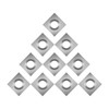 DEEFIINE 11X11mm Square Carbide Inserts for Woodworking(10 pcs)