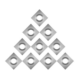 DEEFIINE 11X11mm Square Carbide Inserts for Woodworking(10 pcs)