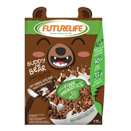 FUTURELIFE Oat Cereal Bits & Multigrain Pops | Kids Cereal | 375g/13.2oz | 33 Nutrients | Assist with Immune Function | High In Fiber | Added Probiotics | 3.4g Protein | (Chocolate, 2)