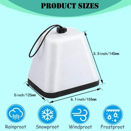 Outdoor Faucet Covers for Winter Freeze Protection, Foam Spigot Covers Winter Insulated for Outside,Hose Bib Cover for Winter (4 Pack)