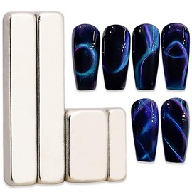 DANNEASY 4pcs Cat Eye Nail Magnet Stick Cat Eye Magnet for Nails Gel Nail Polish Magnetic Wand Nail Art Magnet Pen Stronger Magnets for Nails Manicure Nail Tools