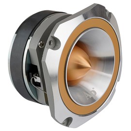 Audiopipe Heavy Duty Super Tweeter (ATR-4053-GLD), 400 Watts, Die Cast Aluminum Frame, Candy Gold, Diamond Chrome Cutting Fnish, 1.5” Kapton Voice Coil, 4-8 Ohms
