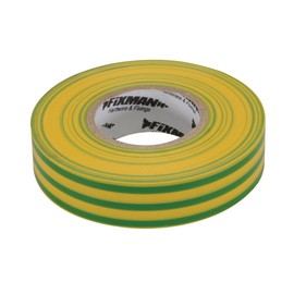 Fixman 192227 Insulation Tape 19 mm x 33m Green/Yellow