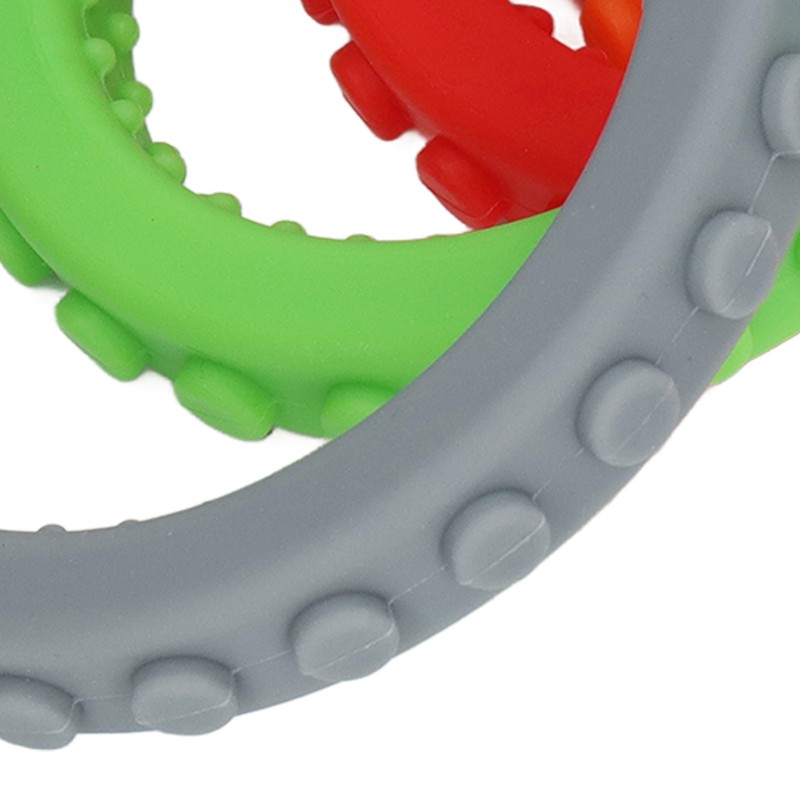 4pcs Baby Teethers Bracelet Silicone Refrigerable Heat Resistant Gum Relief