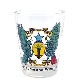 Sao Tome and Principe Coat of Arms Shot Glass