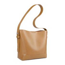 MFFOR Leather Tote Bag Crossbody Shoulder Purses Slouchy Hobo Bags for Women with Magnetic Snap (Khaki)