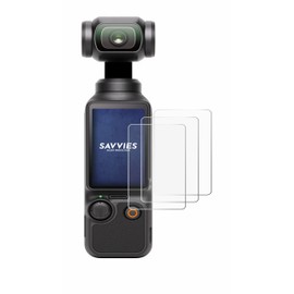 Savvies 6 Pack Screen Protector compatible with DJI Osmo Pocket 3 Protection Film Clear