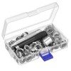 Bestgle 100 Sets Metal Grommets Tool Kit, 12mm Inside Diameter