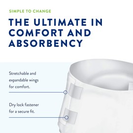 Prevail Per-Fit Maximum Absorbency Incontinence Briefs, Medium, 96 Count (Pack of 6)