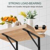 12 Pack L12 x H 8" Black Heavy Duty Shelf