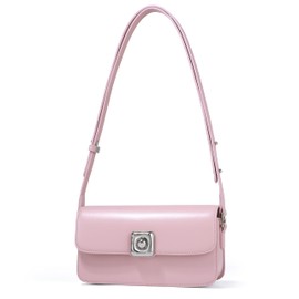 LA FESTIN Leather Wallets for Women - Adjustable Strap - Designer Handbags for Women - Satchel Purses for Women, pink