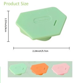 Leanockesa Magnetic Seam Guide for Sewing Machine,Multi-Purpose Tool Polygonal Strong Magnetic Gauge Seam Guide Hemmer Guide with Scale,Sewing Sewing Supplies Accessories (Green)