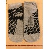 GAME OF THRONES WOMEN’S SOCKS —WOLF—Grey And Black SIZES 4-10