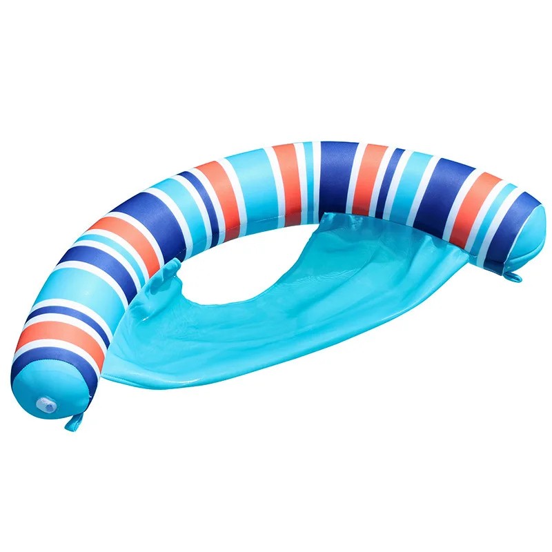 Inflatable Floating Recliner for Pool Relaxation – Foldable Mesh Water