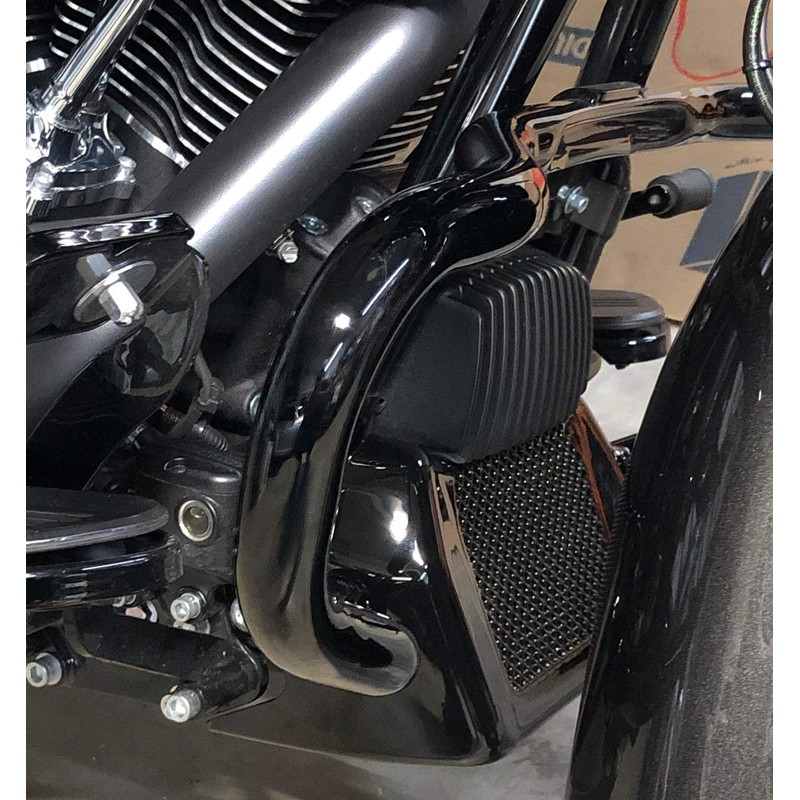 HDBUBALUS Motorcycle Oil Cooler Cover Case with Bracket Fit for