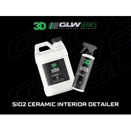 3D SiO2 Interior Detailer, GLW Series | Ultimate Deep Cleaning | Ultra Ceramic Protectant |Safe on Leather, Vinyl, Plastic & More | Removes Dust, Dirt, Grease | DIY Car Detailing | 64 oz