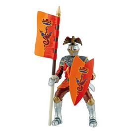 Bullyland 80782 - Spielfigur Kampfbereiter Turnier Ritter in roter Rüstung, ca. 12,5 cm, detailgetreu, PVC-frei, ideal als kleines Geschenk für Kinder ab 3 Jahren