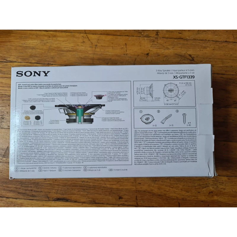 Sony - 3-way speakers XS-GTF1339