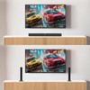 MZEIBO Sound Bar for Smart TV，80W Detachable Bluetooth Soundbar with