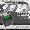 X AUTOHAUX Interior AC 250V/20A LED Rocker Switch On-Off 3
