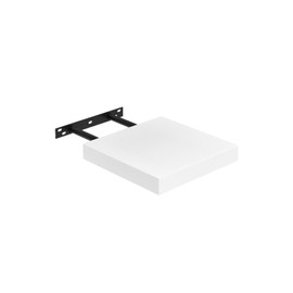 FURNITABLE Compact Floating Shelf, 20 x 20 cm, Wall Shelf, MDF for Bathroom, Kitchen, Hallway, White