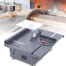 Xuthusman Mini Precision Table Saw Set, Woodworking Sliding Cutting Machine Home Multifunctional DIY Model Cutter Electric Bench Saw Kit +Blade 8500/min(25.50(length)*22.00(width)*17.50(height))