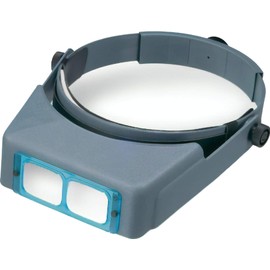 Donegan LX-5 OptiVISOR Headband Magnifier, 2.25X Magnification Optical-Grade Acrylic Lens Plate, 8" Focal Length