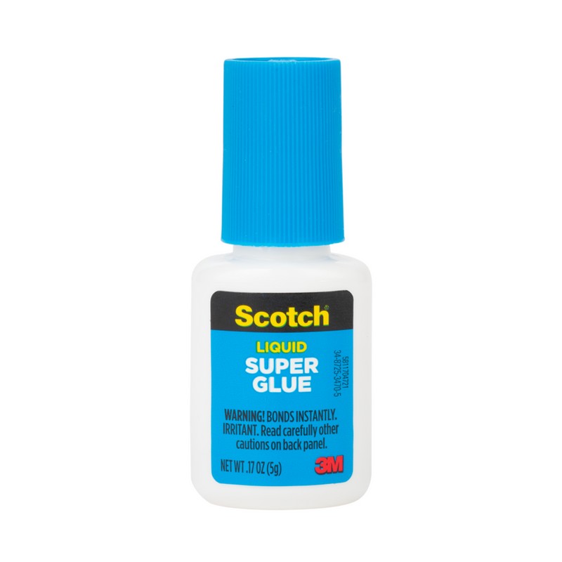 Scotch Super Glue Liquid Brush-On (AD127): 0.17 ounces (Clear)