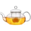Unbranded "Glass Teapot Stovetop Safe-Clear Teapot with Removable Infuser-Loose 20.4oz