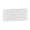 White 14x6 inch Steel Vent Cover with Insects Screen -