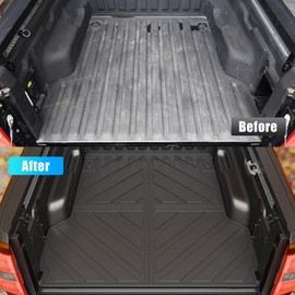 Dattumar Truck Bed Mat Tailgate Mat Compatible with 2022-2025 Ford Maverick 4.5Ft Bed All Weather Protection TPE Accessories (22-25 Maverick 4.5FT)