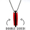 Red 8 Bit Pixel Heart Cosplay Necklace, Pixelated Point Graphic