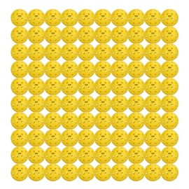 OZO Pickleball - Set of 100 Outdoor Balls, 40 Holes, Injection Mould