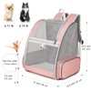Cat Backpack Carrier, Large Pet Backpack with Cat Wand Feather