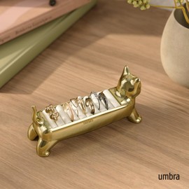 Umbra Ali Cat Ring Holder - Gift for Cat Lovers - Jewelry Storage, Brass
