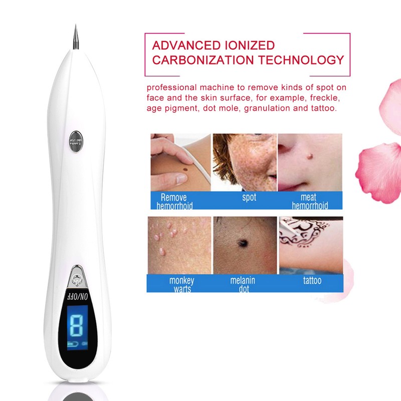 USB Rechargeable Mole Spot Freckle Tattoo Removal Pen Adjustable Beauty