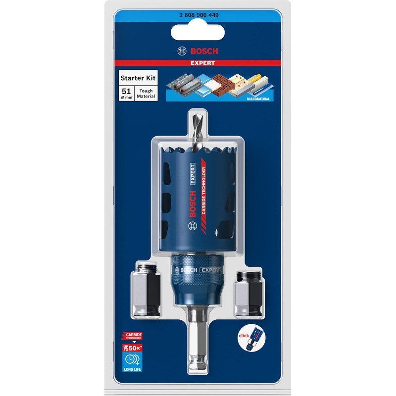 Bosch Professional 1x Expert Tough Material Hole Saw Starter Set