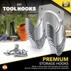 SOL SOL 15pk DIY Tool Hooks for Shed, Metal Aluminum