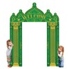 WADORN Green Castle Welcome Door Porch Banner 6.5x8.5Ft