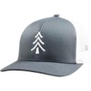 LINDO Trucker Hat - Pine Tree (Gray/White)