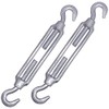 (Pack of 2) Turnbuckle Wire Tensioner M10, Adjustable Turnbuckles Hook