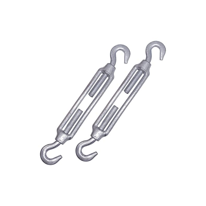 (Pack of 2) Turnbuckle Wire Tensioner M10, Adjustable Turnbuckles Hook