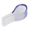 Healeved 5pcs Border Ceramic Spoon Multi-Functional Porridge and Soup Spoon
