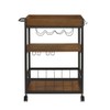 Linon Austin Kitchen Cart, 30.5"W x 18.13"D x 36.25"H, Black