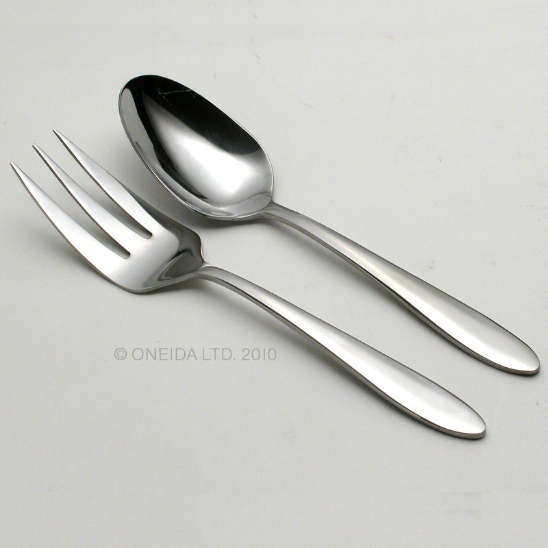Oneida Mooncrest 65-Piece Flatware Set, Service for 12 Silver