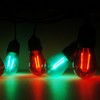 GUILEDUO 24 Pack S14 LED Red Light Bulb Green Light